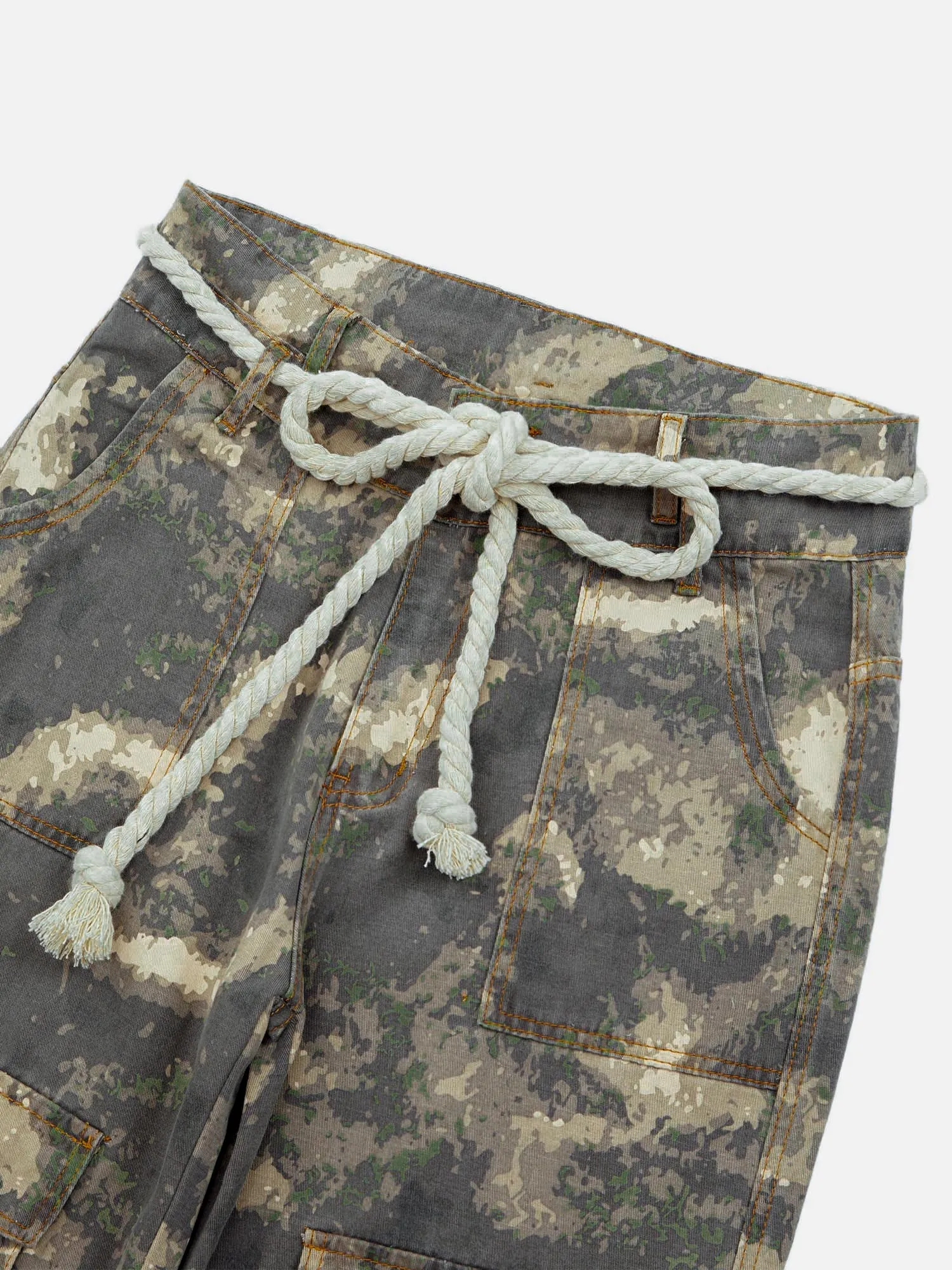 1984 Camo Baggy Wide Leg Pockets Cargo Pants