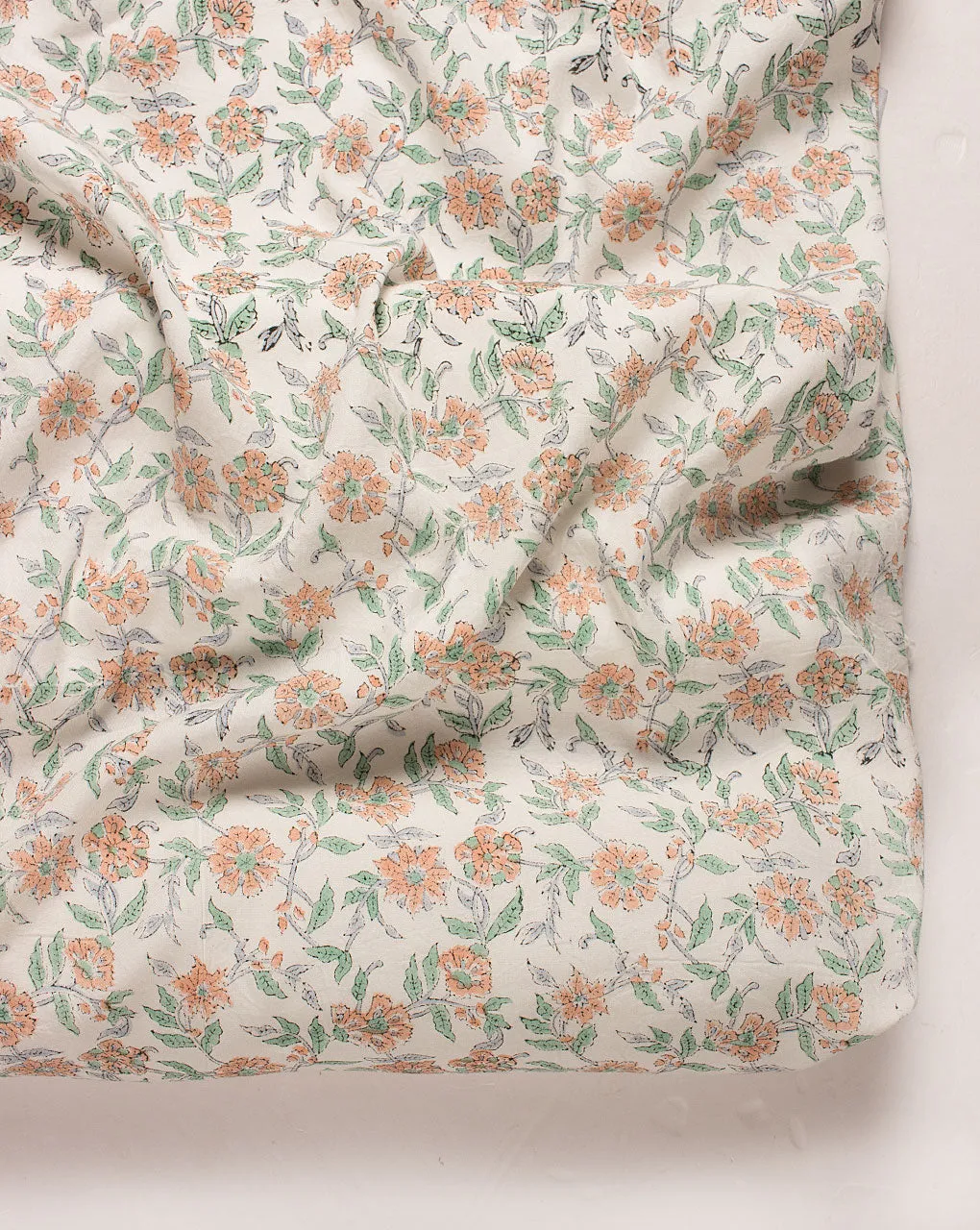 Abstract  Hand Block Liva Cotton Fabric