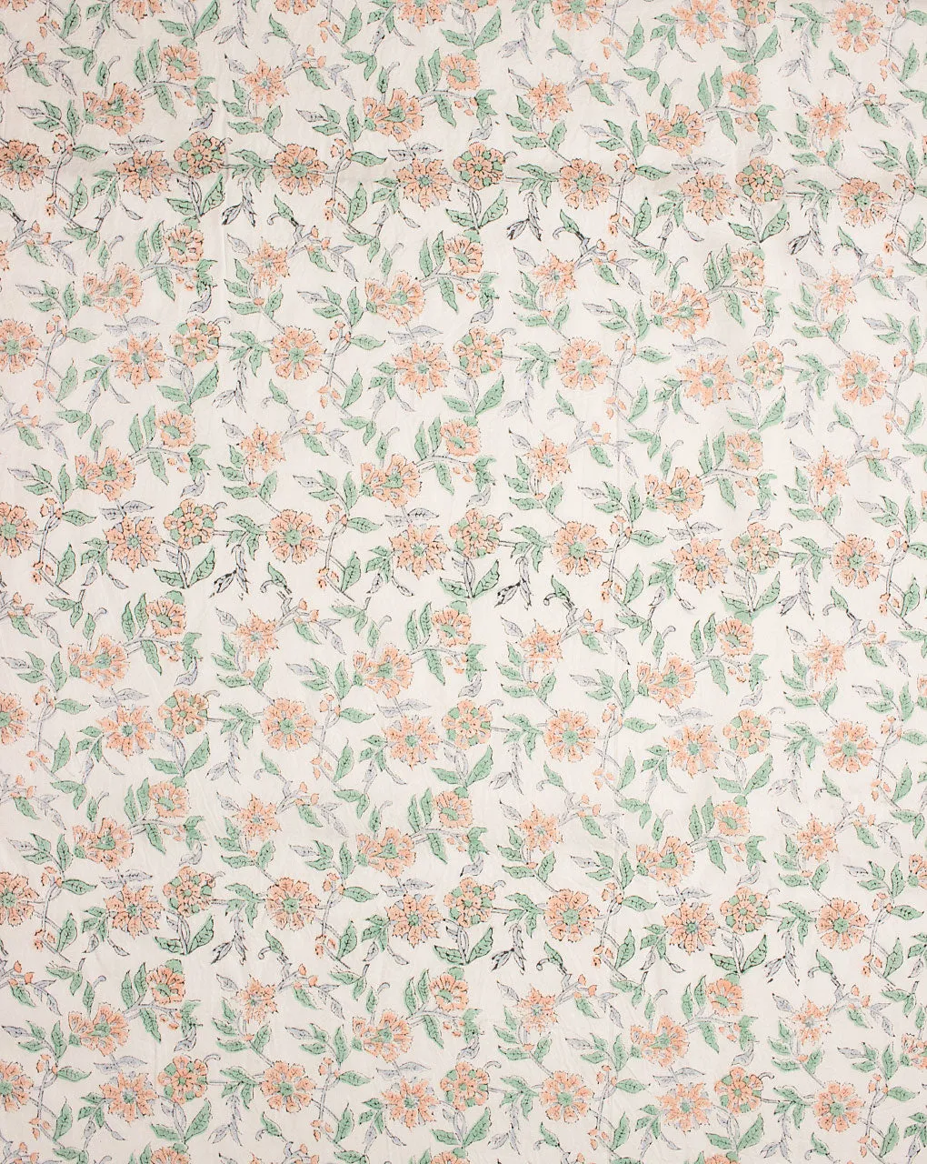 Abstract  Hand Block Liva Cotton Fabric
