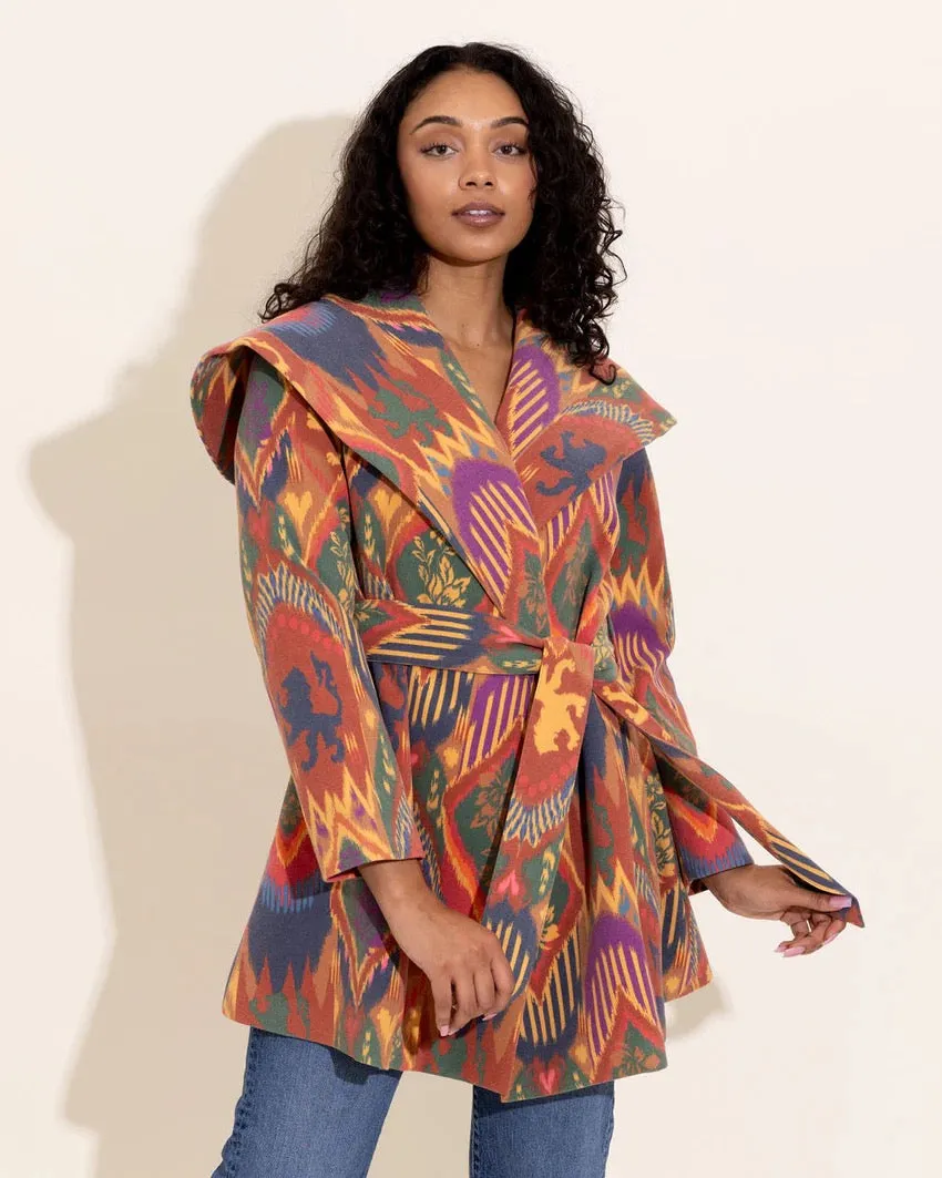 Alden Adair Royal Ikat Beth Coat