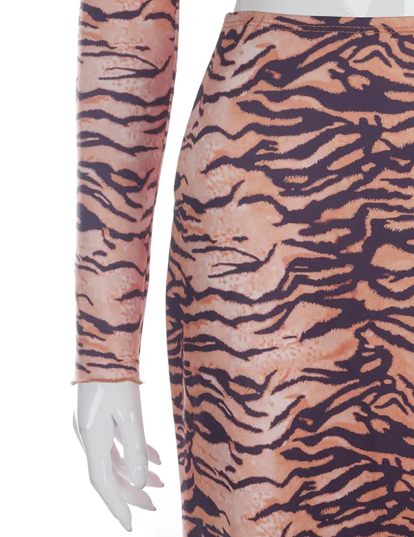 Animal Print Two Piece Set