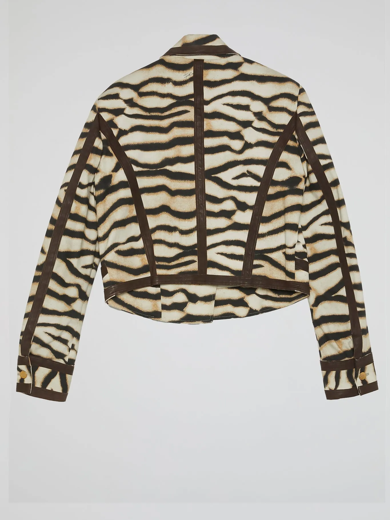 Animal Print Zip-Up Jacket