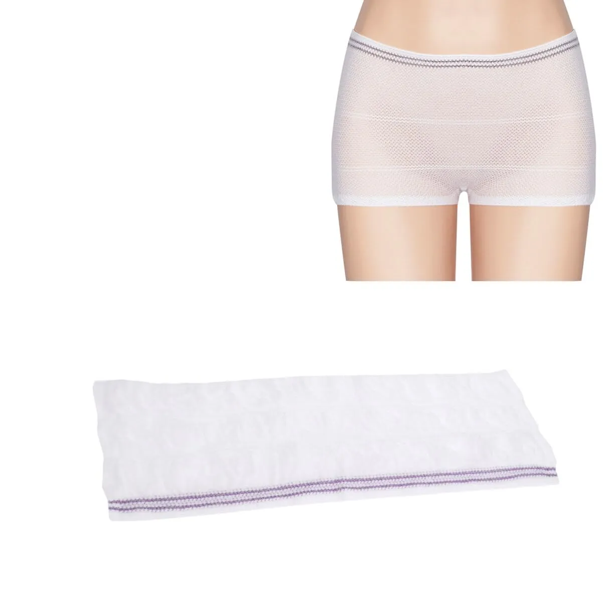 Artibetter 6pcs Fix Reusable Net Pants 6pcs Washable Mesh Pants Breathable Incontinence Pads Briefs for Woman Man L 6 Count (Pack of 1)