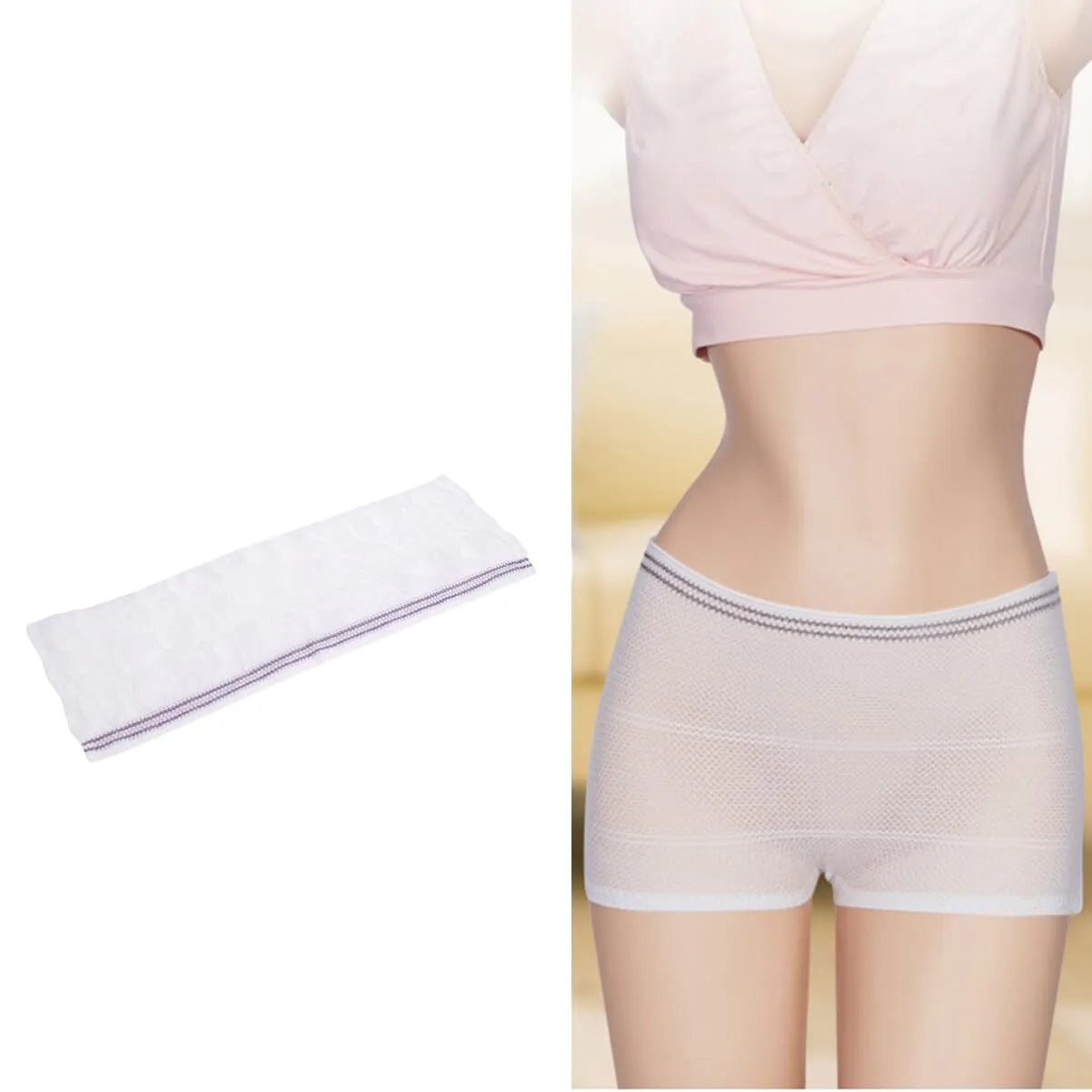 Artibetter 6pcs Fix Reusable Net Pants 6pcs Washable Mesh Pants Breathable Incontinence Pads Briefs for Woman Man L 6 Count (Pack of 1)