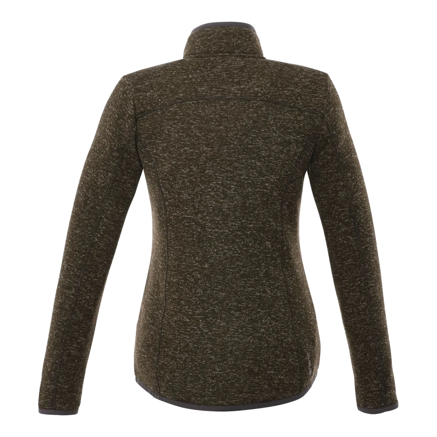 B2493W Women's Sweater Knit Full Zip Jacket with Thumb Holes