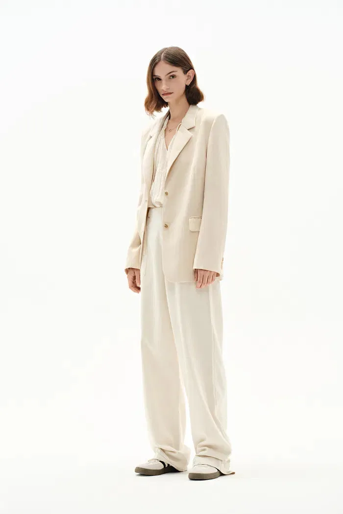 Barra Suit Blazer in Silk Linen