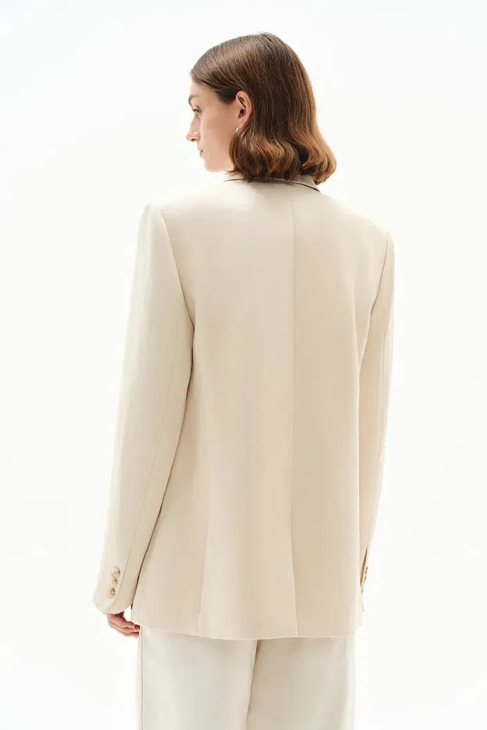 Barra Suit Blazer in Silk Linen