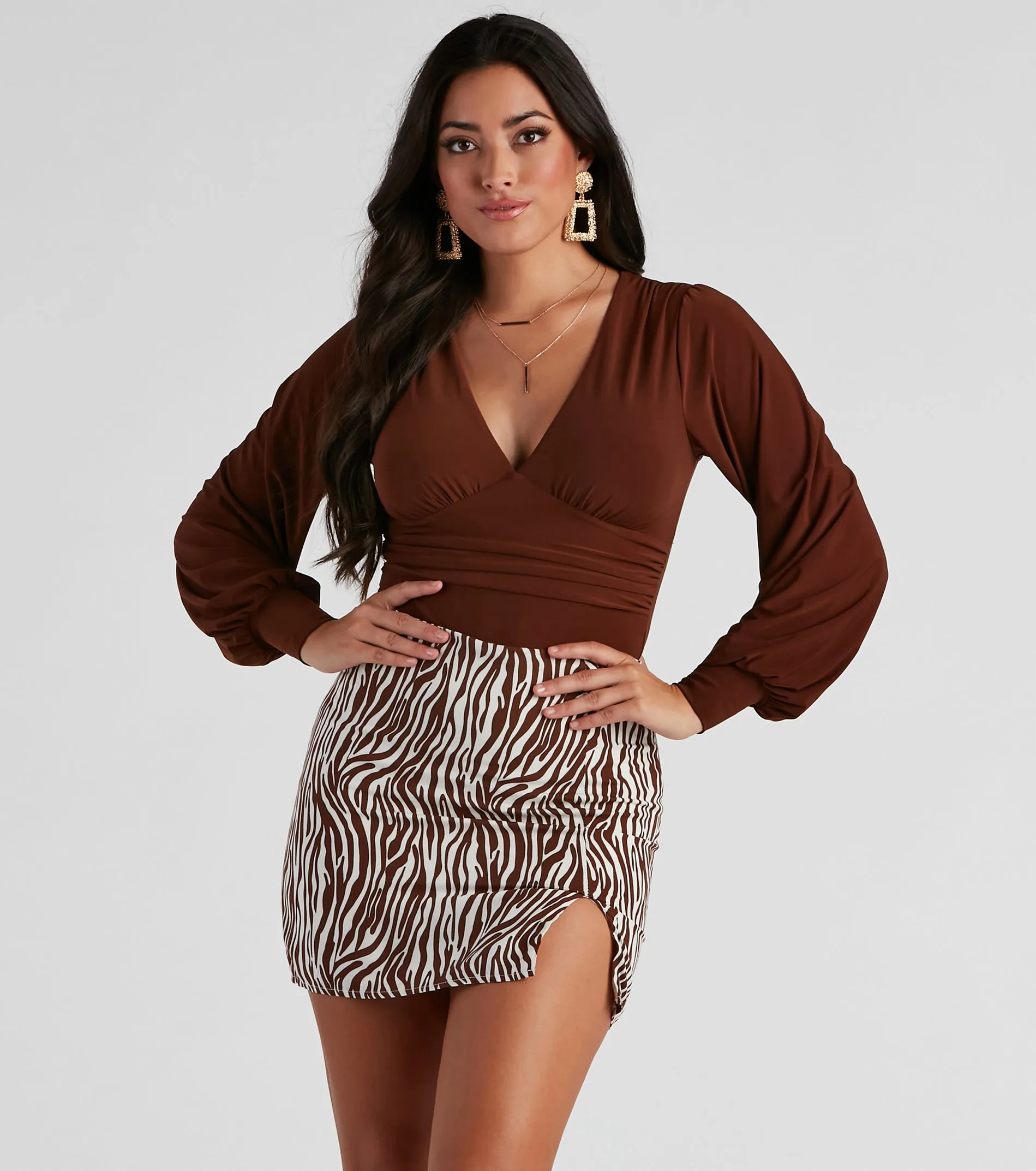 Bring The Drama Puff Sleeve Bodysuit