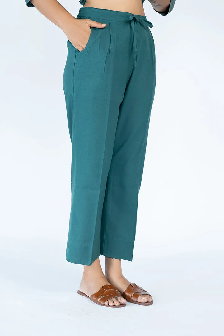 Cotton Parallel - Jade Green