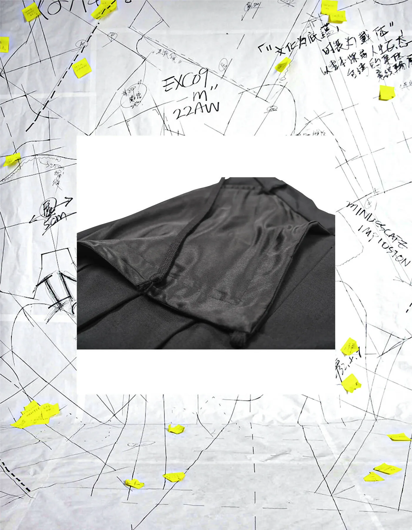 Deconstructed Pleated Wide-Leg Shorts