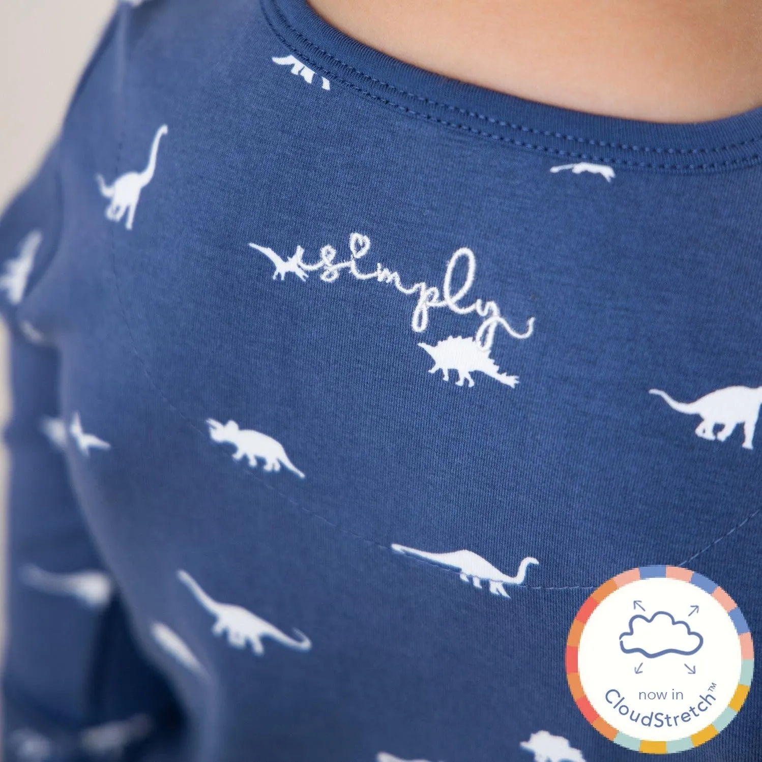 dino CloudStretch™ magnetic kids pajama set
