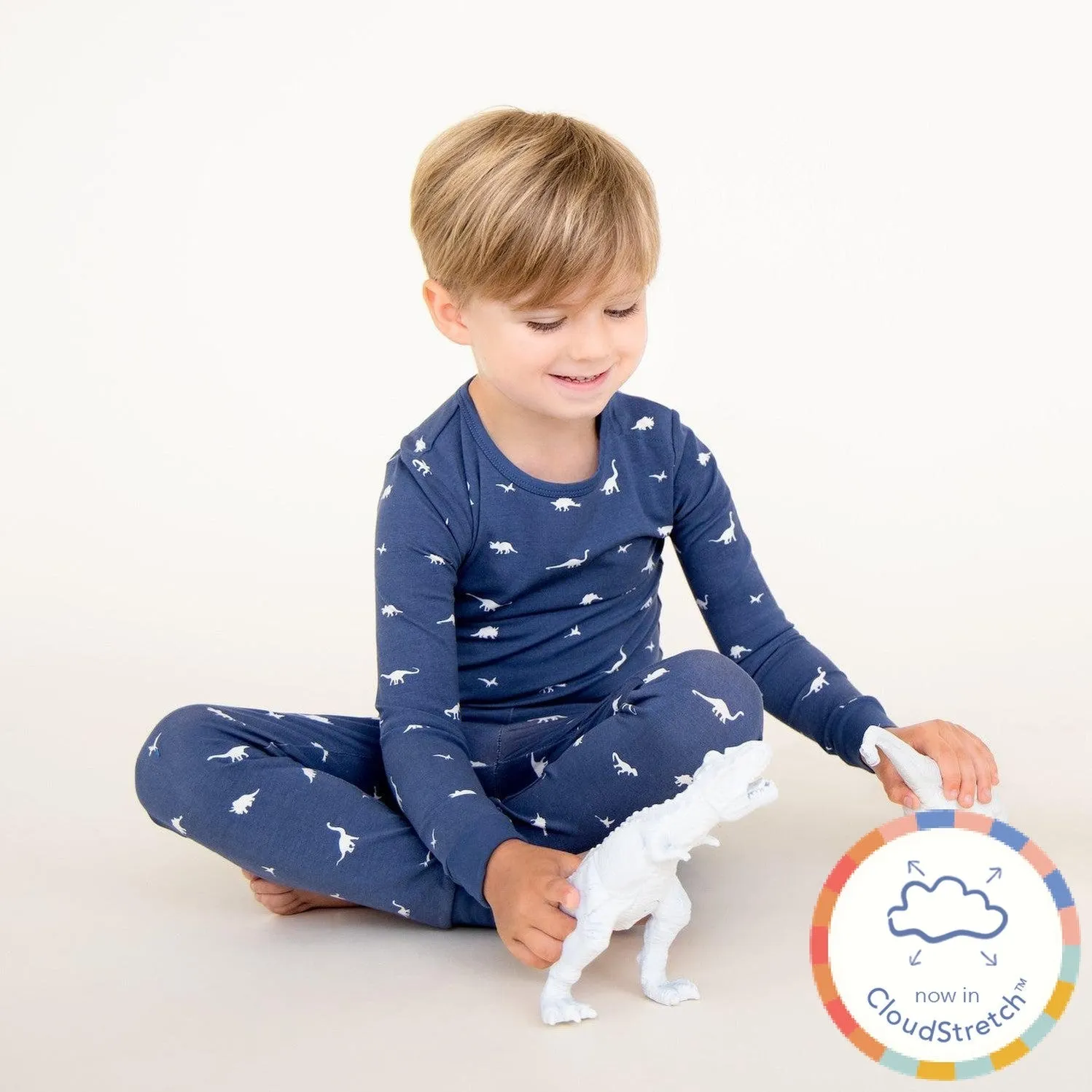 dino CloudStretch™ magnetic kids pajama set