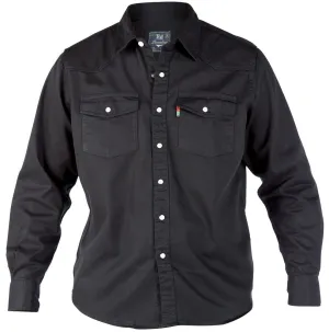 Duke Denim Shirts BLACK in Size 1XL to 8XL