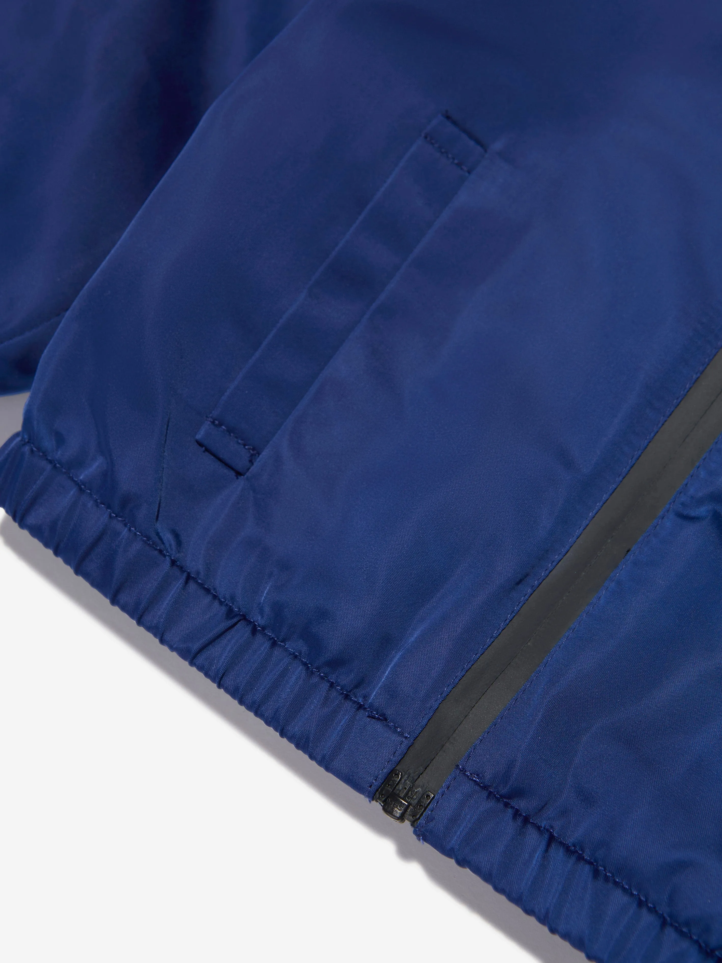 Emporio Armani Baby Boys Zip Up Windbreaker In Blue