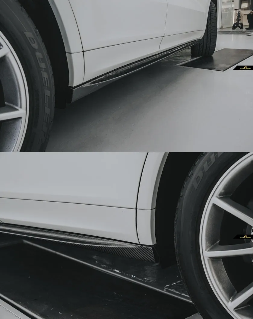 Future Design Carbon Fiber Side Skirts for Porsche Cayenne Coupe 2019 