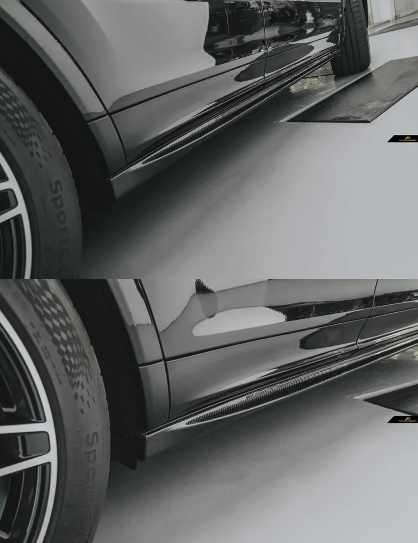 Future Design Carbon Fiber Side Skirts for Porsche Cayenne Coupe 2019 