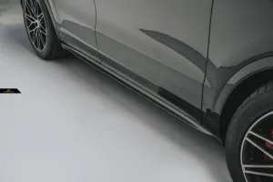 Future Design Carbon Fiber Side Skirts for Porsche Cayenne Coupe 2019 