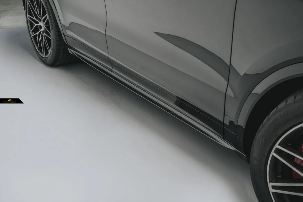Future Design Carbon Fiber Side Skirts for Porsche Cayenne Coupe 2019 
