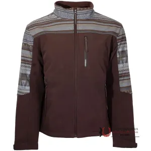 Hooey Boys Softshell Brown Full Zip Jacket
