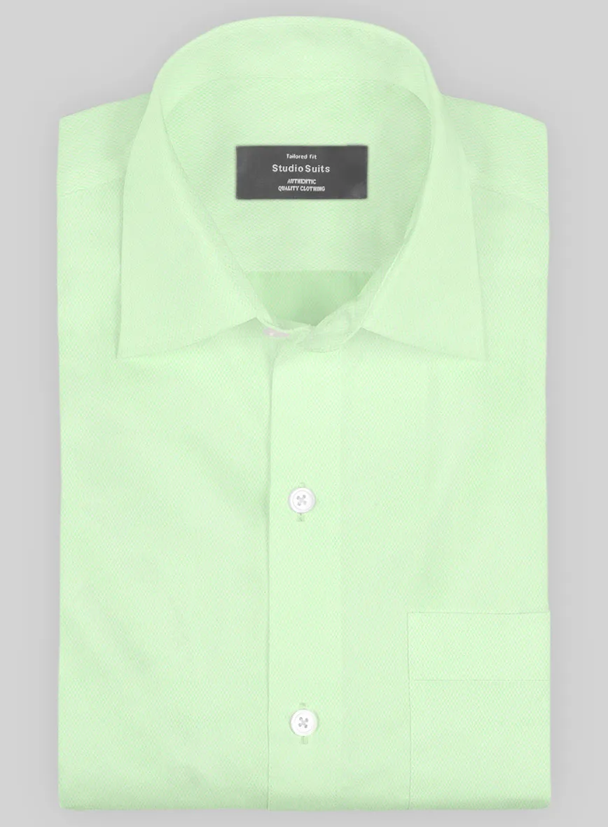 Italian Lombardo Rib Pastel Green Shirt