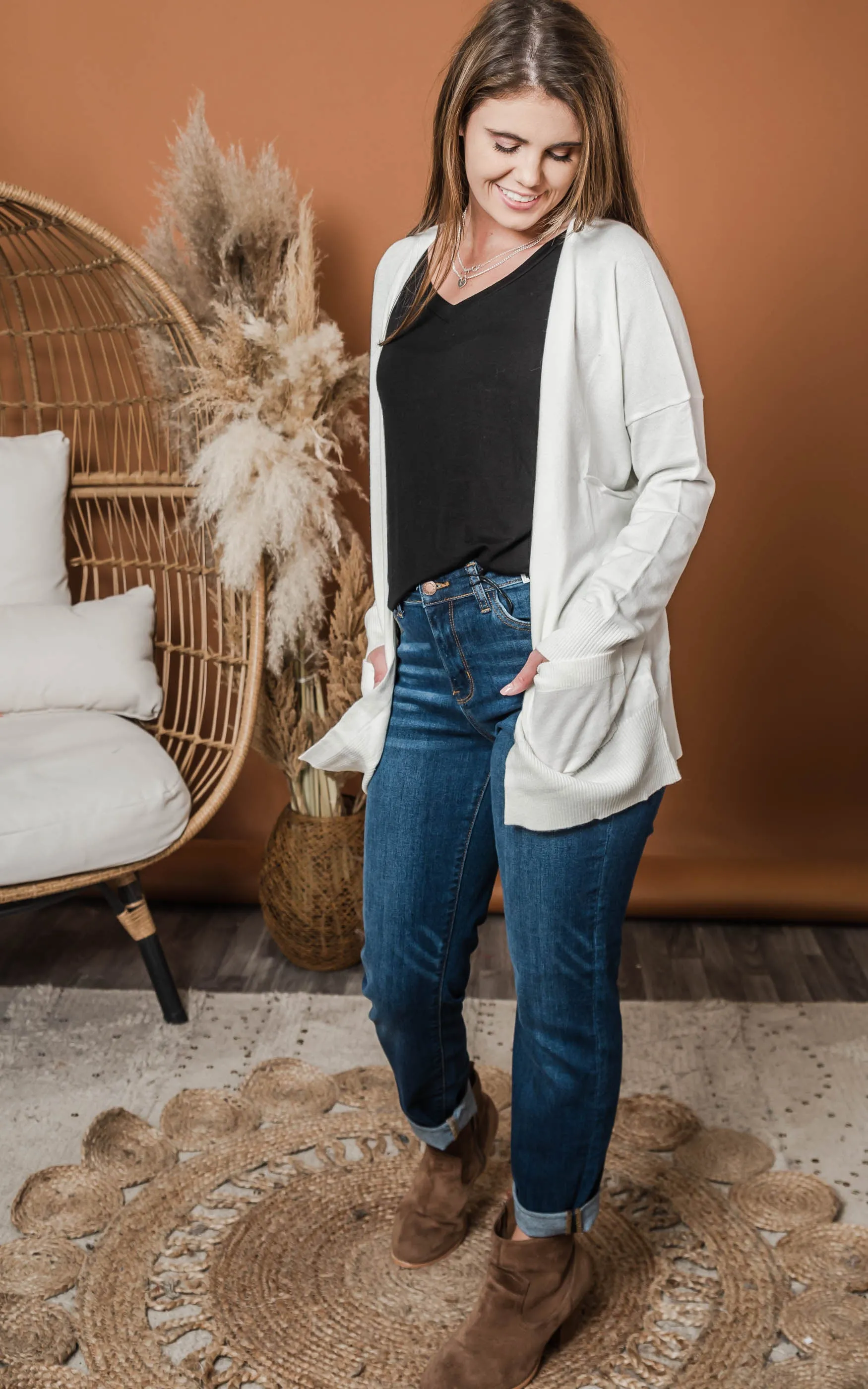 Ivory Knit Cardigan