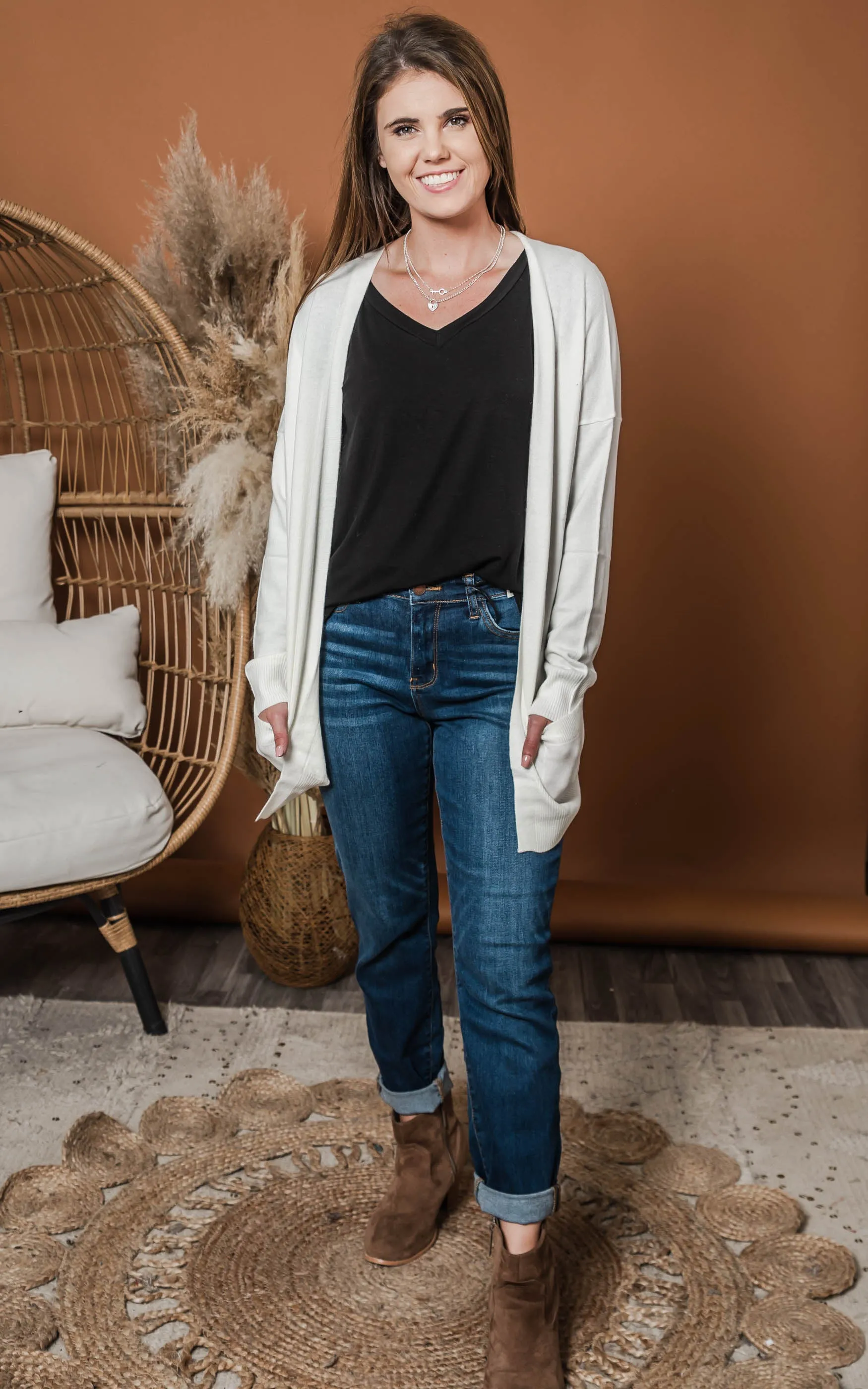 Ivory Knit Cardigan