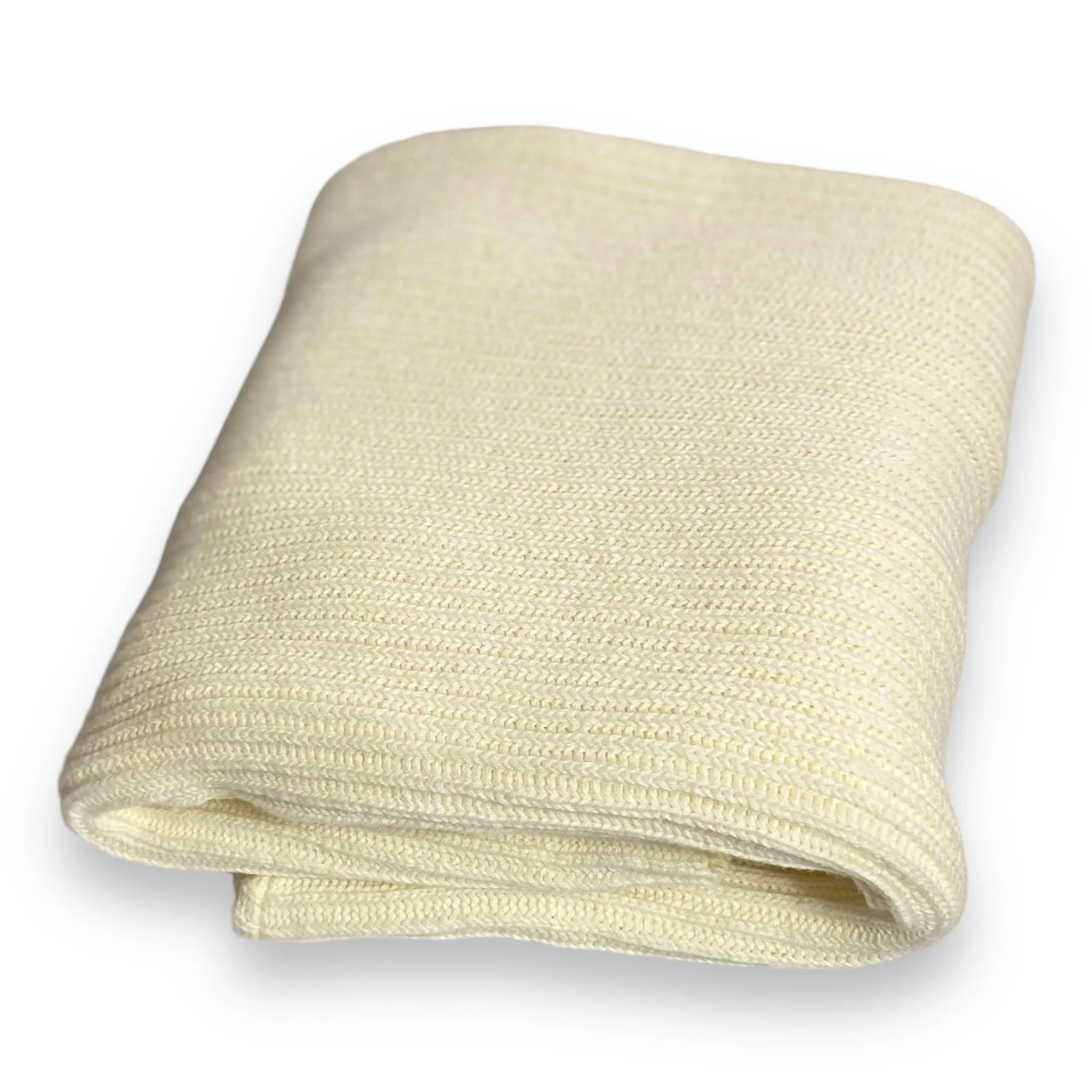 Ivory Rib Knit Mid Length Cardigan