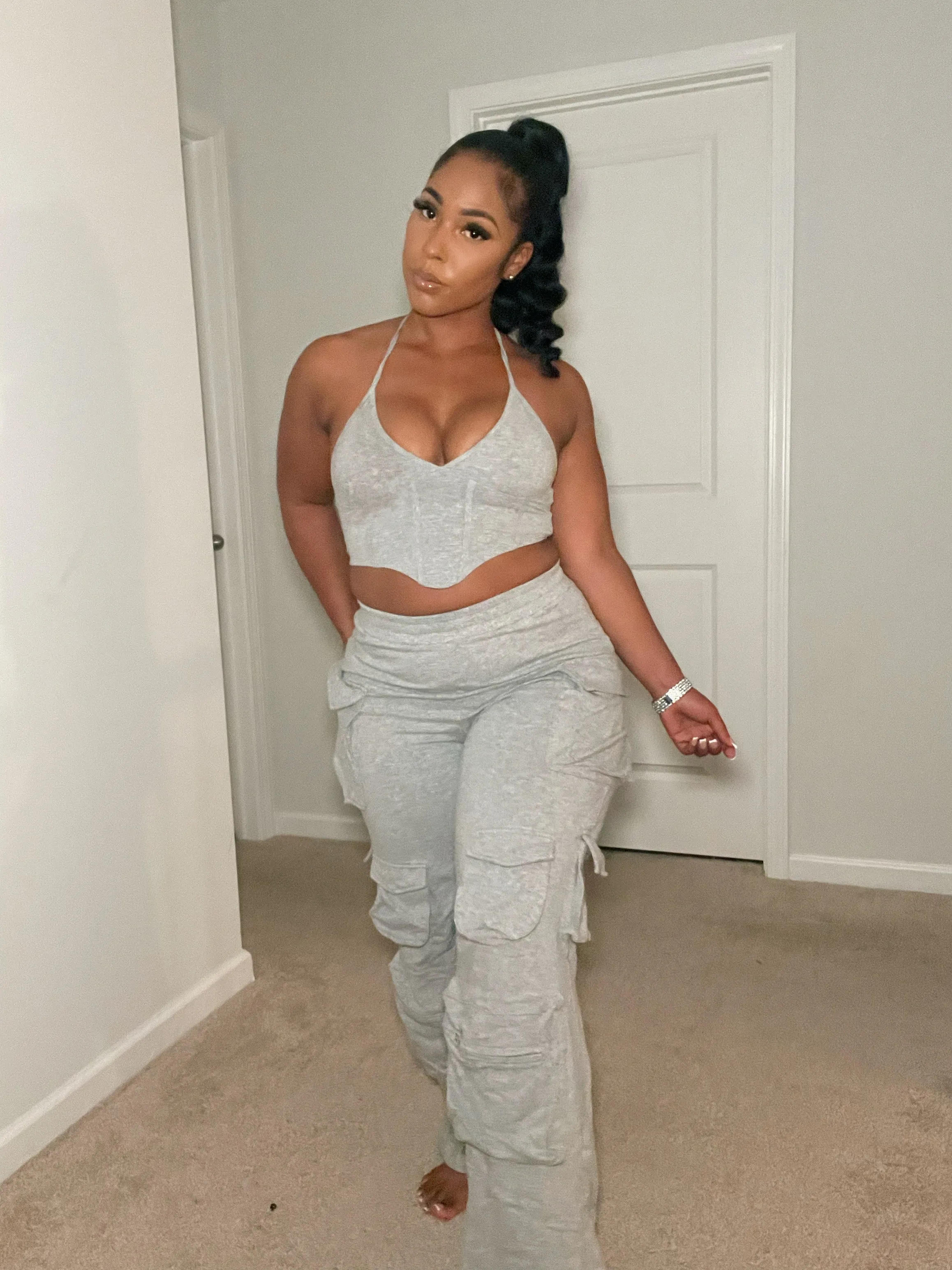 Jersey Knit Cargo Set