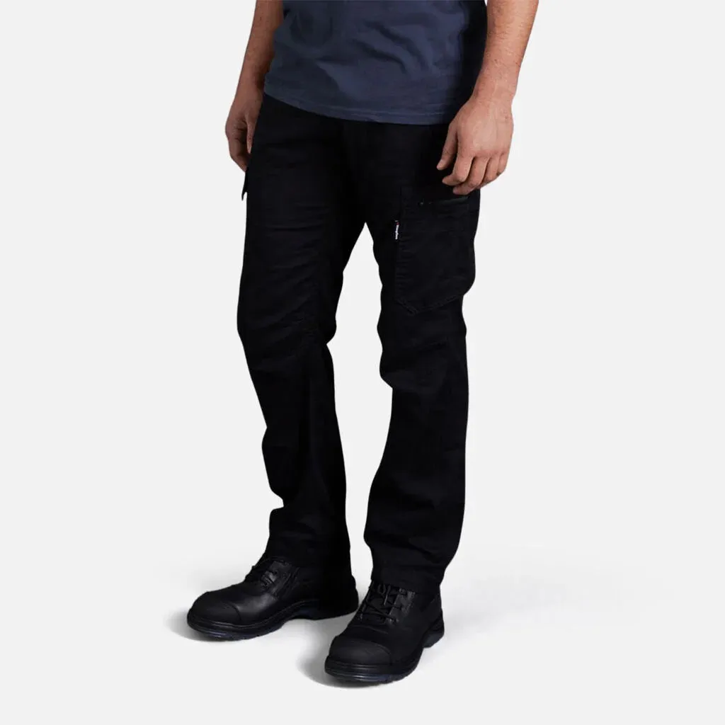 K13290 King Gee Men's Summer Tradie Pants (Narrow leg)- Black