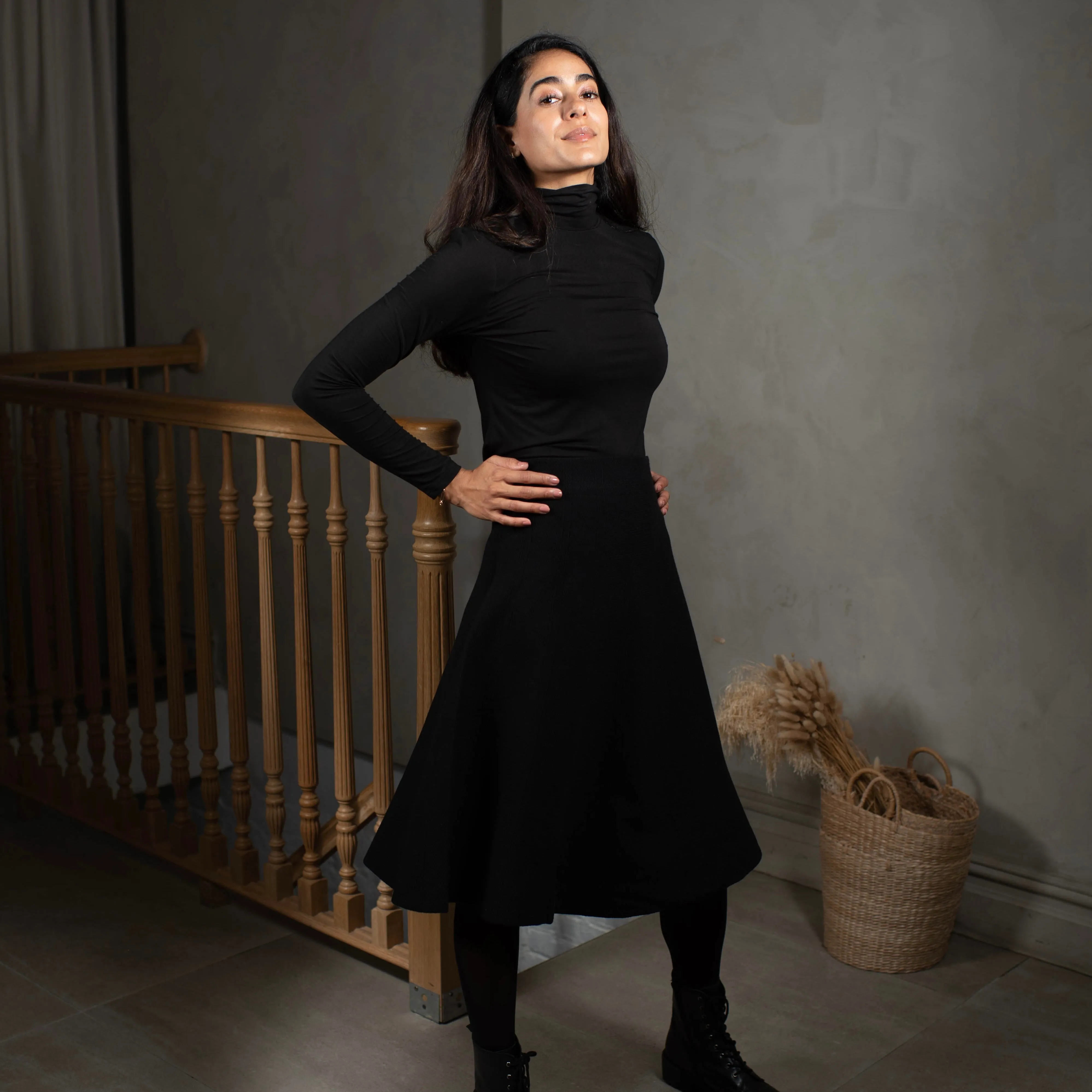 Layering Turtleneck | Black