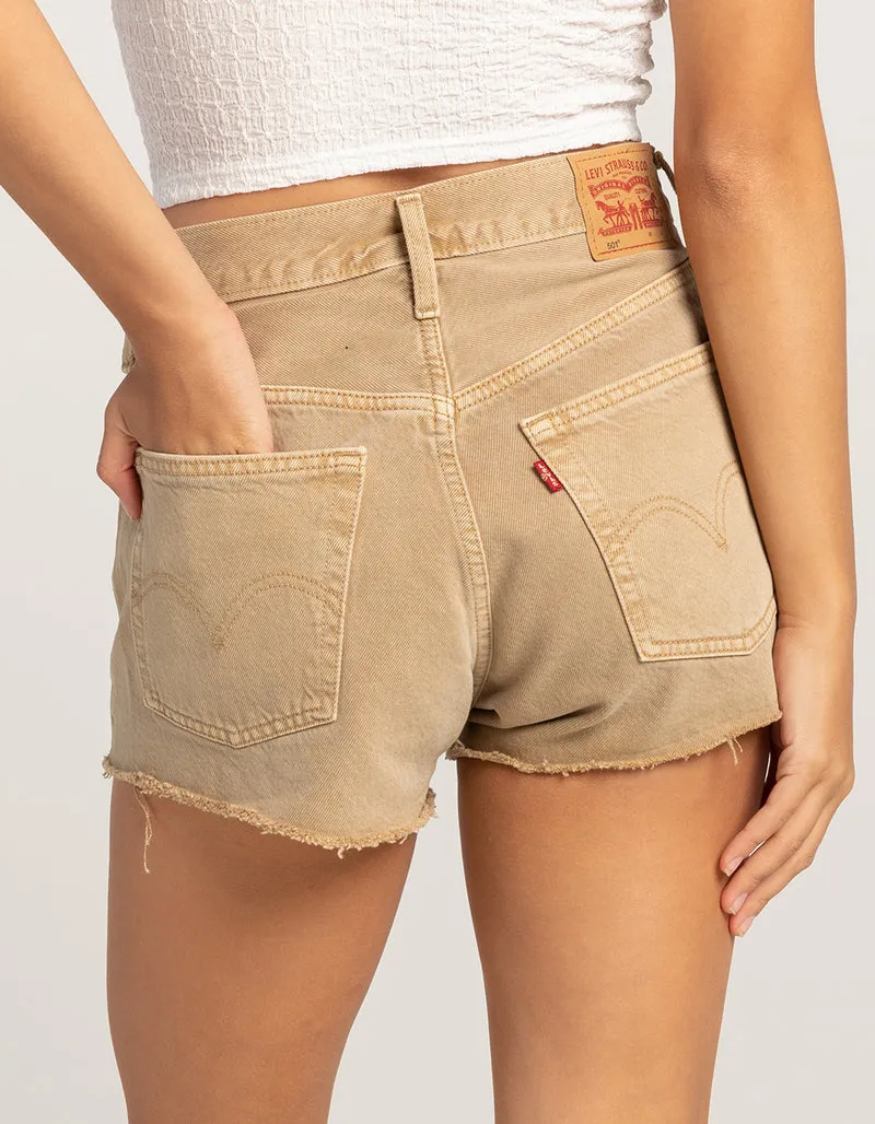 Levi's 501 ORIGINAL FIT HIGH RISE WOMEN'S SHORTS - DUSTY SAFARI