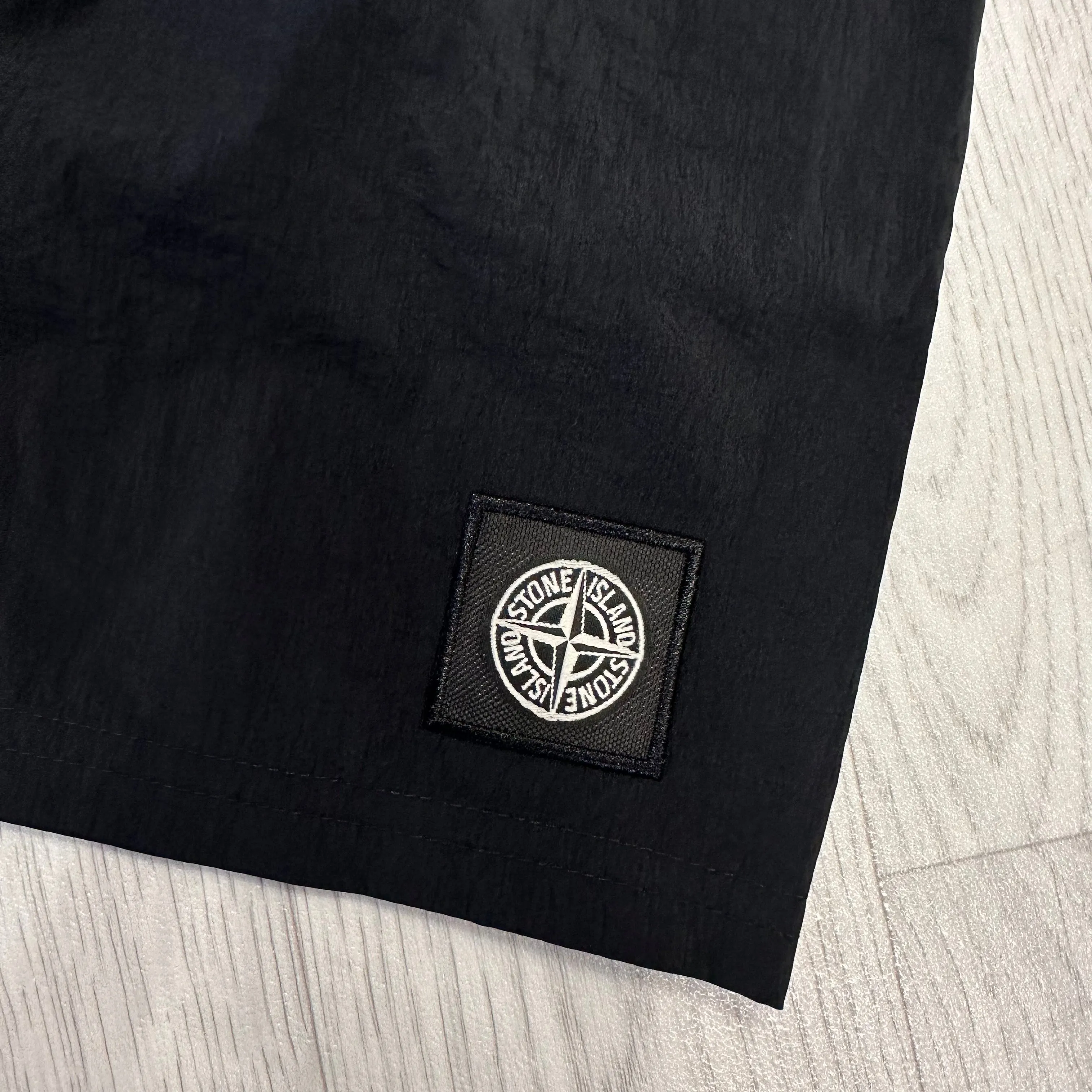 Logo Patch Swim Shorts Black