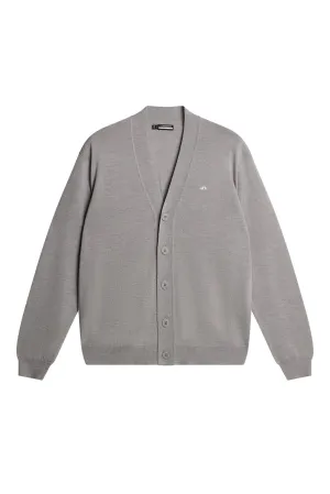 Lucas Knitted Cardigan / Light Grey Melange