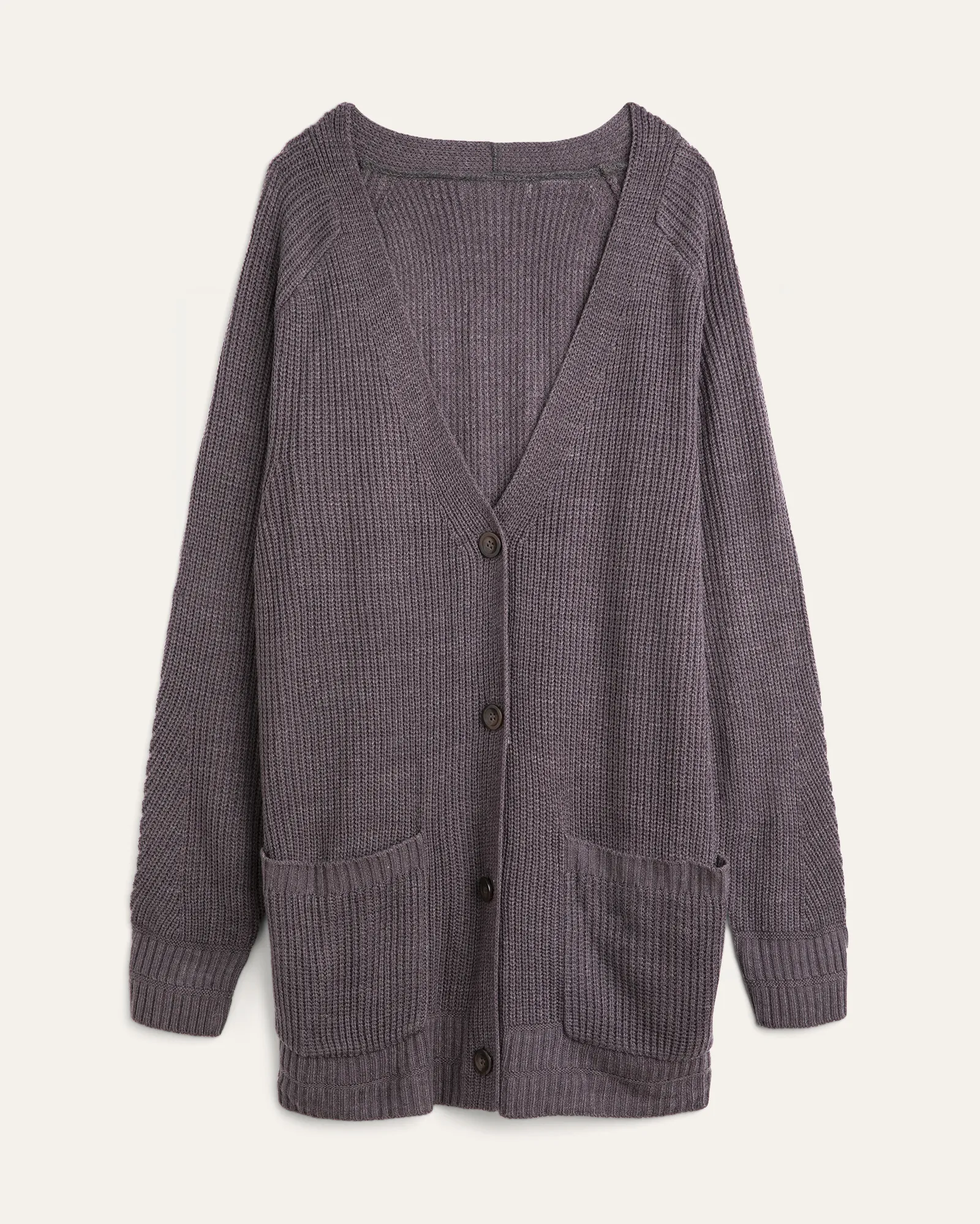 Maia Boyfriend Cardigan | Charcoal Grey