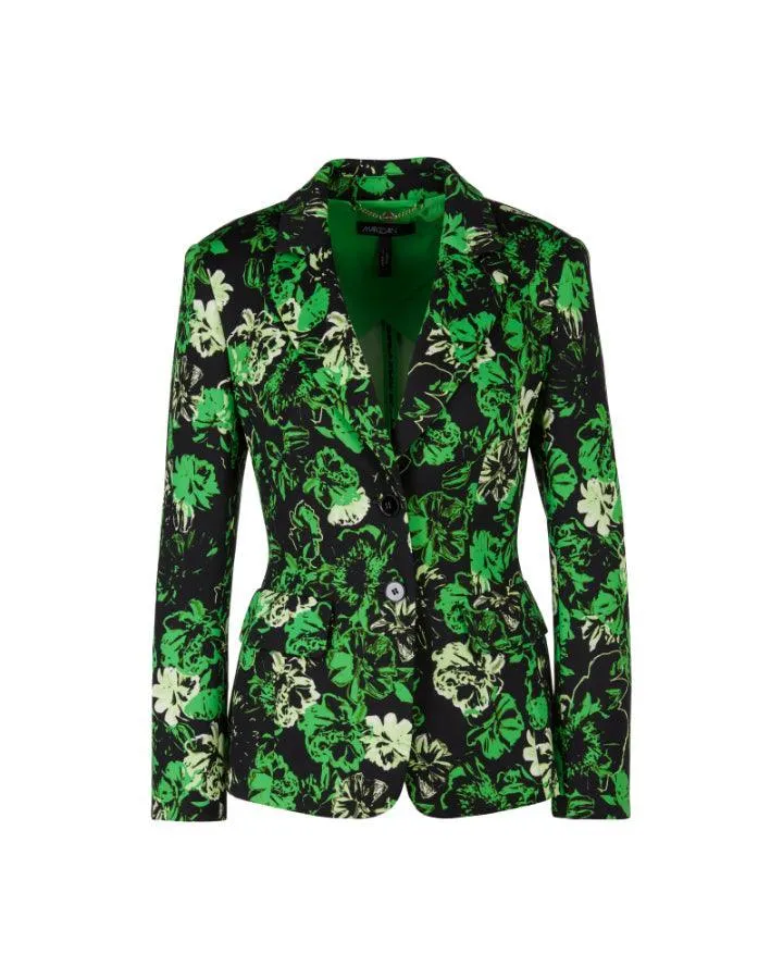 Marc Cain Green Floral Print Blazer