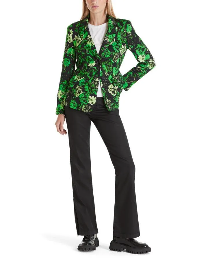 Marc Cain Green Floral Print Blazer