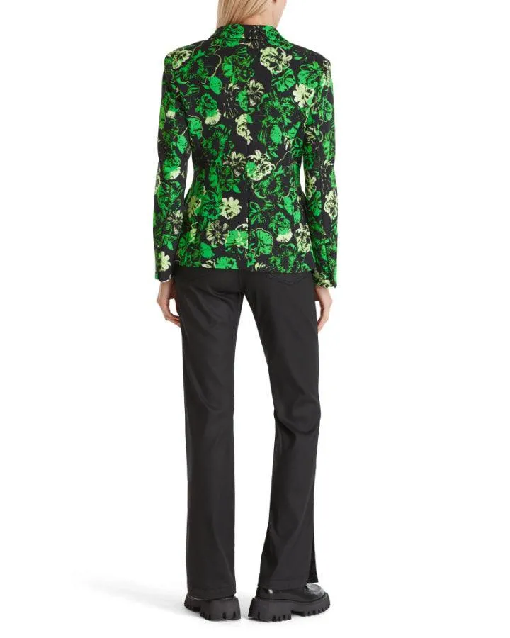 Marc Cain Green Floral Print Blazer