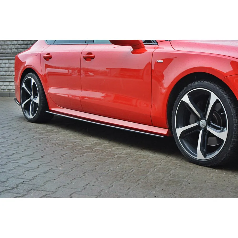 Maxton Design Side Skirts Diffusers  AUDI A7 S-LINE (FACELIFT)