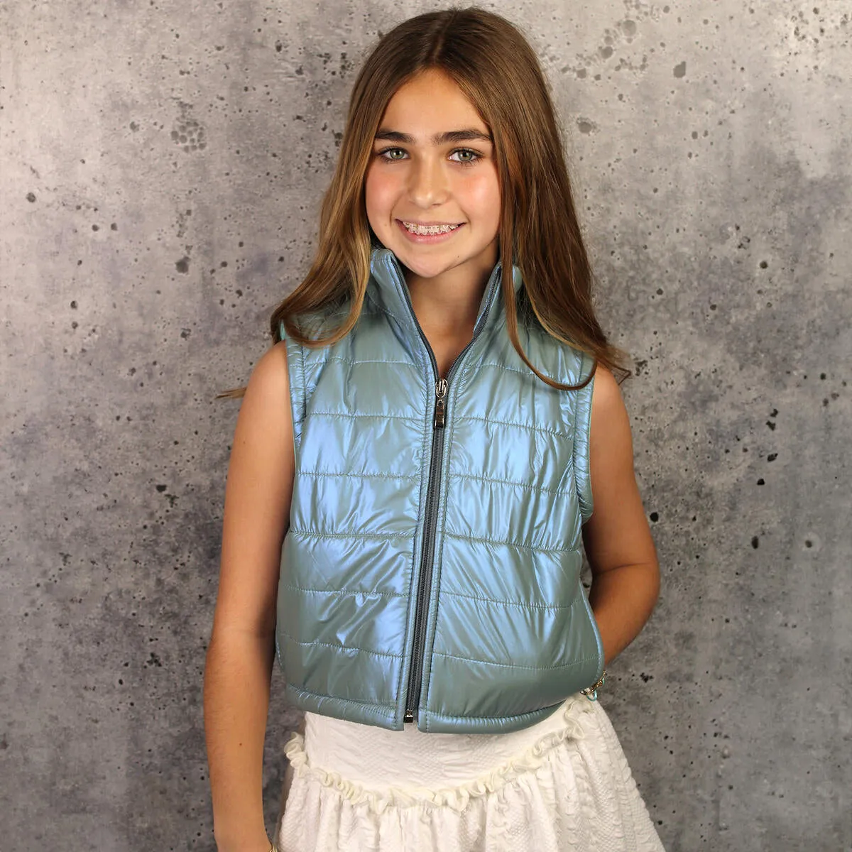 Metallic Winter Vest