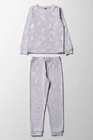 Mink Pyjamas Embossed Lilac