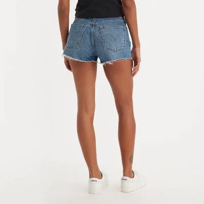 New - Levi's 501 Original Fit High-Rise Women's Jean Shorts - Darn It Now 30