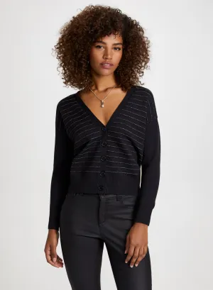 Ottoman Stitch Knit Cardigan