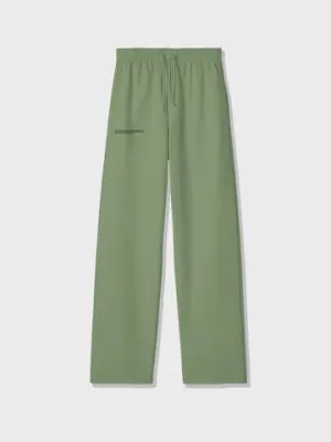 Pangaia Organic Cotton Loose Track Pants - Khaki