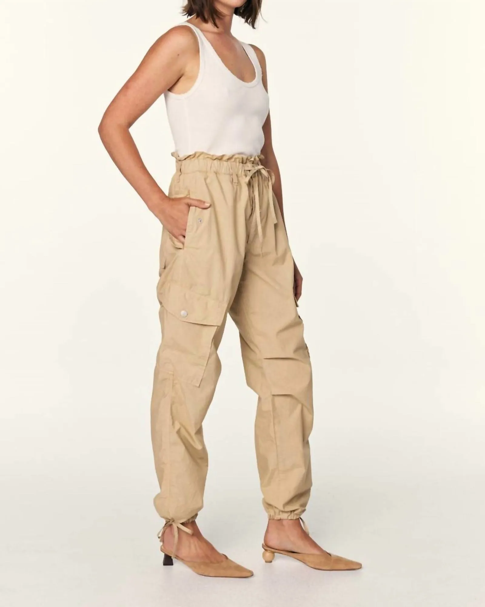 Parachute Pant In Oatmilk | Oatmilk