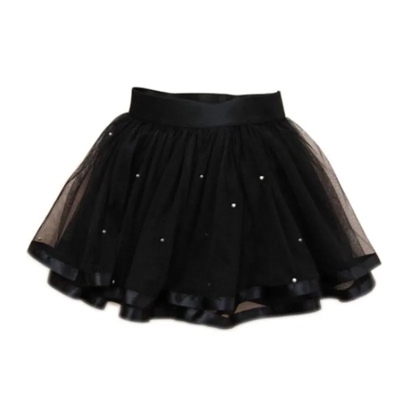 Pearl Design Meshed Skirt