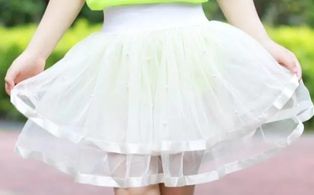 Pearl Design Meshed Skirt