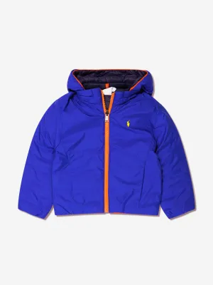 Ralph Lauren Boys Reversible Jacket With Detachable Hood