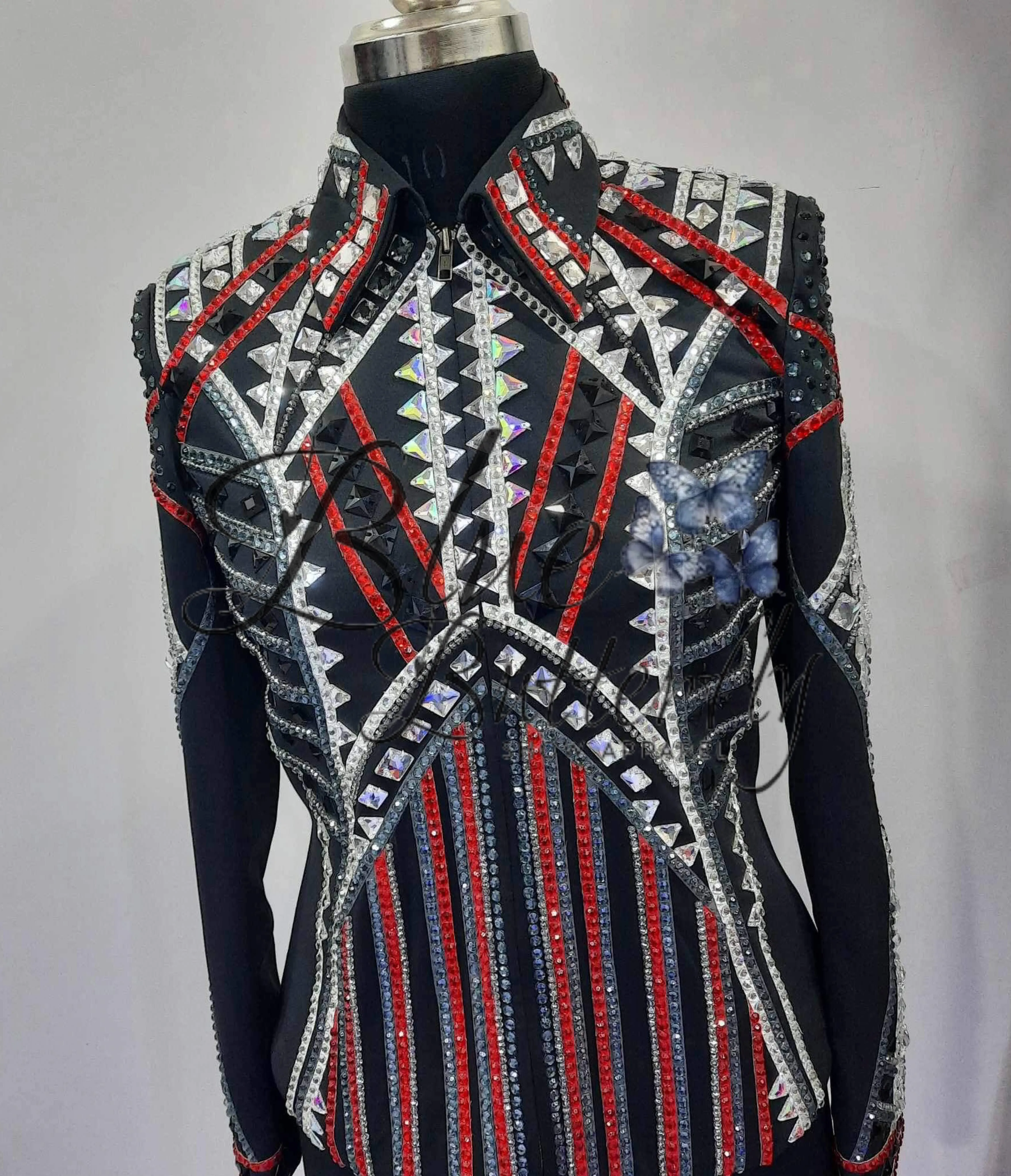 Red Western Show Jacket