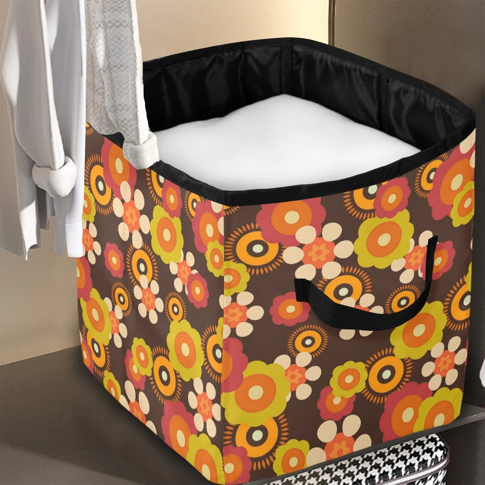 Retro Groovy Hippie Boho Quilt Storage Bag - 1381723