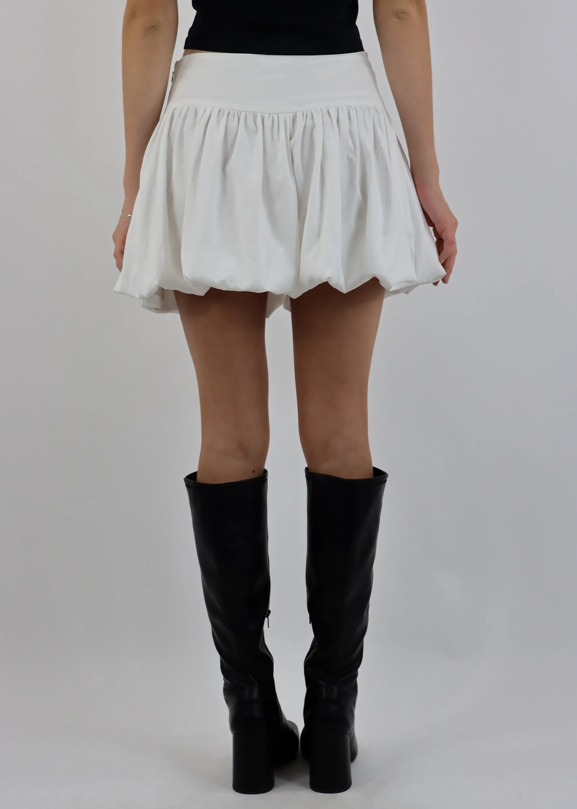 Run For The Hills Bubble Skirt ★ White
